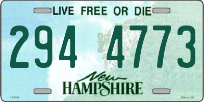 NH license plate 2944773