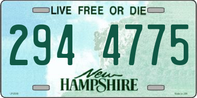 NH license plate 2944775