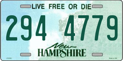NH license plate 2944779