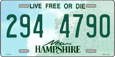 NH license plate 2944790