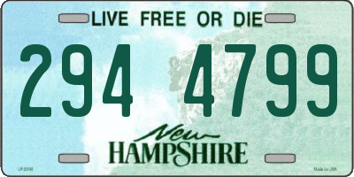 NH license plate 2944799