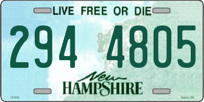 NH license plate 2944805