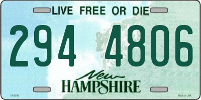 NH license plate 2944806