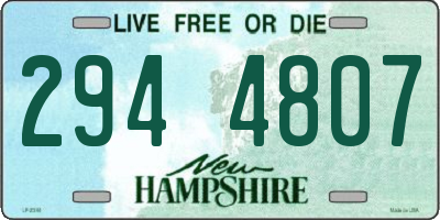 NH license plate 2944807