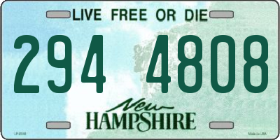NH license plate 2944808