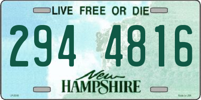 NH license plate 2944816