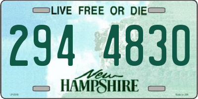 NH license plate 2944830