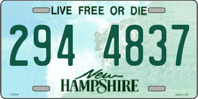 NH license plate 2944837