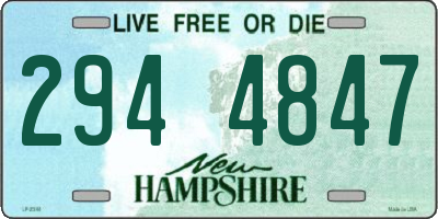 NH license plate 2944847