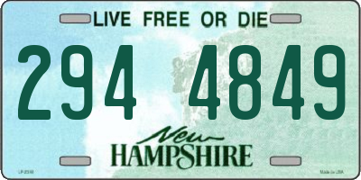 NH license plate 2944849