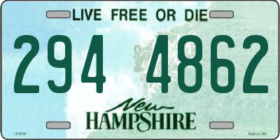 NH license plate 2944862