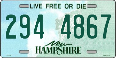 NH license plate 2944867