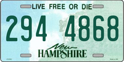 NH license plate 2944868