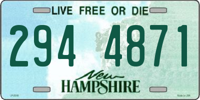 NH license plate 2944871