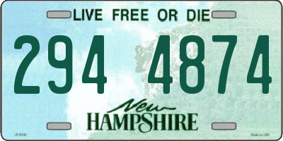 NH license plate 2944874