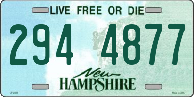 NH license plate 2944877