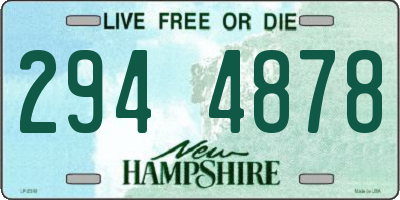 NH license plate 2944878