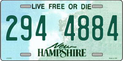 NH license plate 2944884