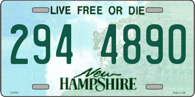 NH license plate 2944890