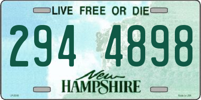 NH license plate 2944898