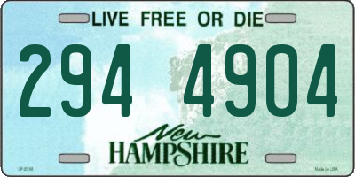 NH license plate 2944904