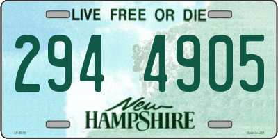NH license plate 2944905
