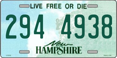 NH license plate 2944938