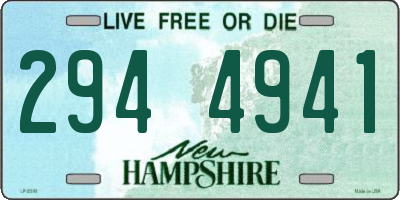 NH license plate 2944941