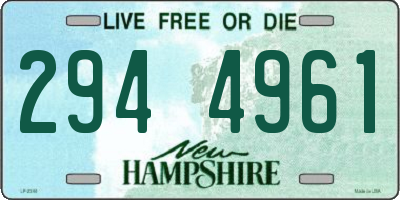 NH license plate 2944961