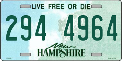 NH license plate 2944964