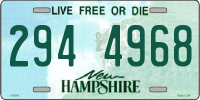 NH license plate 2944968