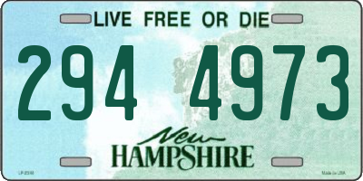 NH license plate 2944973