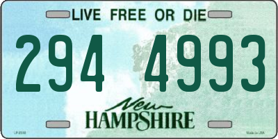 NH license plate 2944993