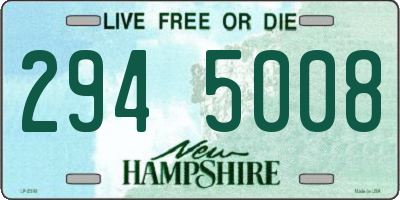 NH license plate 2945008