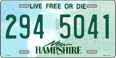 NH license plate 2945041