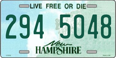 NH license plate 2945048