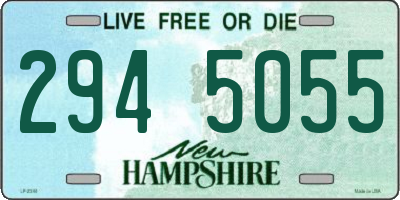 NH license plate 2945055