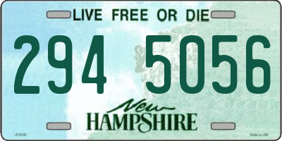 NH license plate 2945056