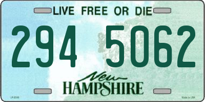 NH license plate 2945062