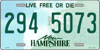 NH license plate 2945073