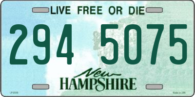 NH license plate 2945075