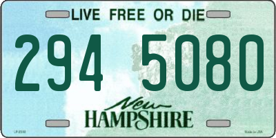 NH license plate 2945080