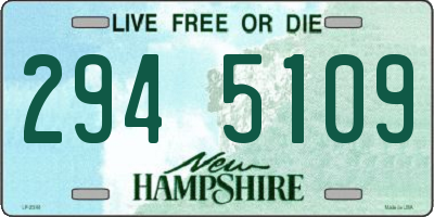 NH license plate 2945109