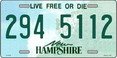 NH license plate 2945112