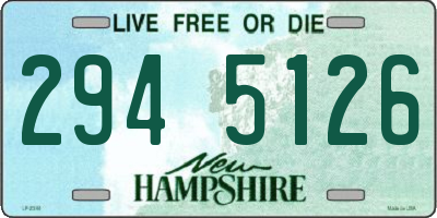 NH license plate 2945126