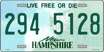 NH license plate 2945128