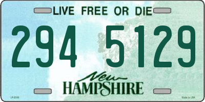 NH license plate 2945129
