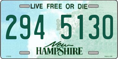 NH license plate 2945130