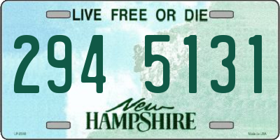NH license plate 2945131