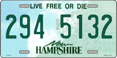 NH license plate 2945132